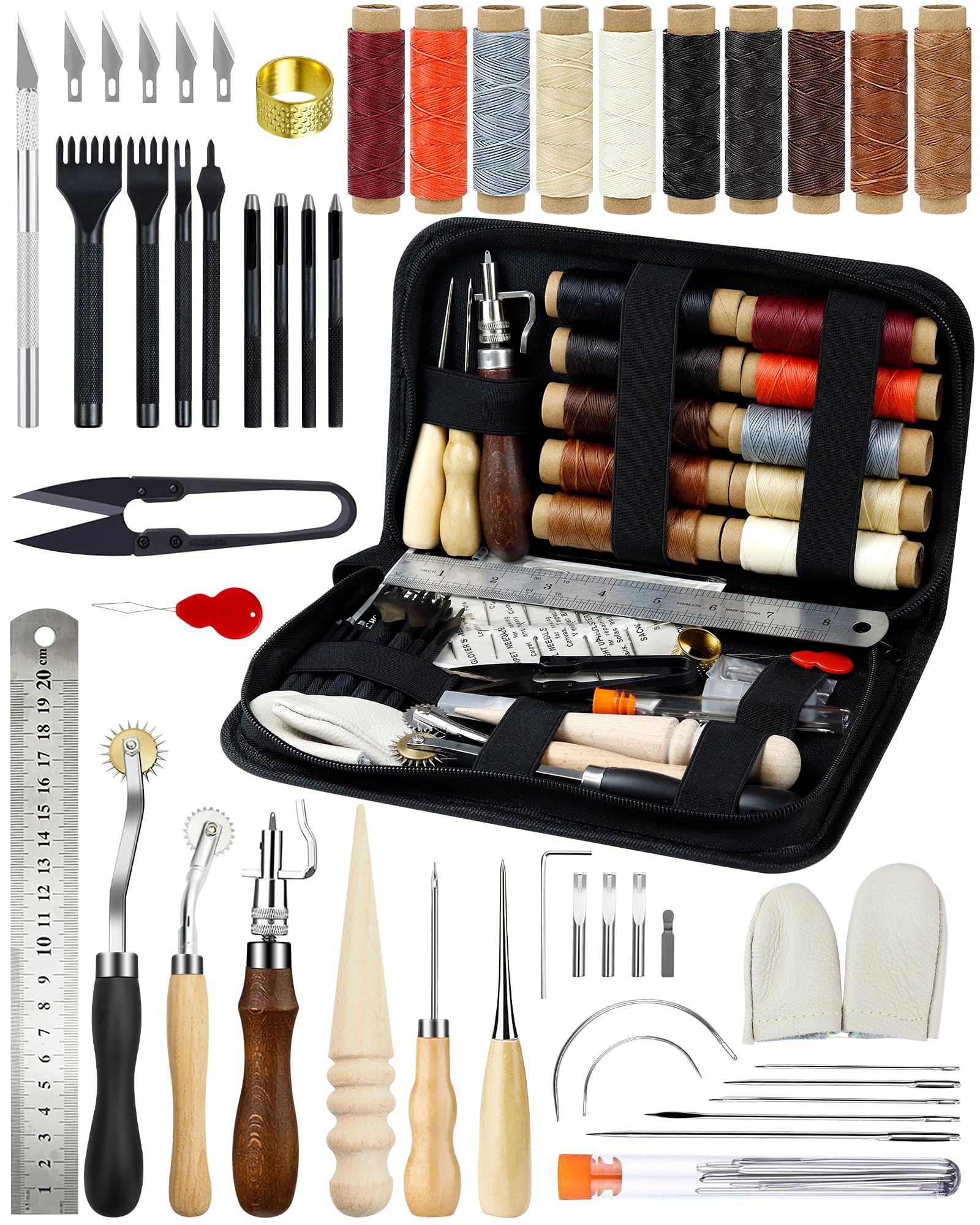 PLANTIONAL Leather Working Tools Kit