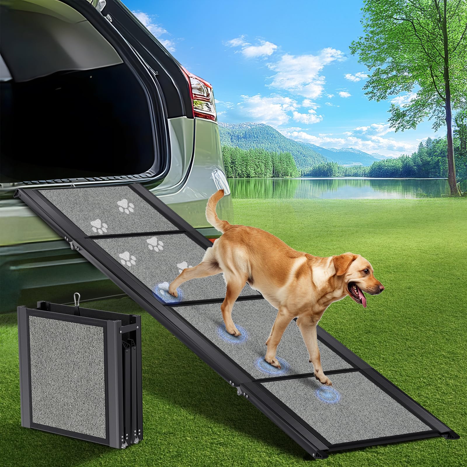 GAOYITK Large Folding Dog Ramp