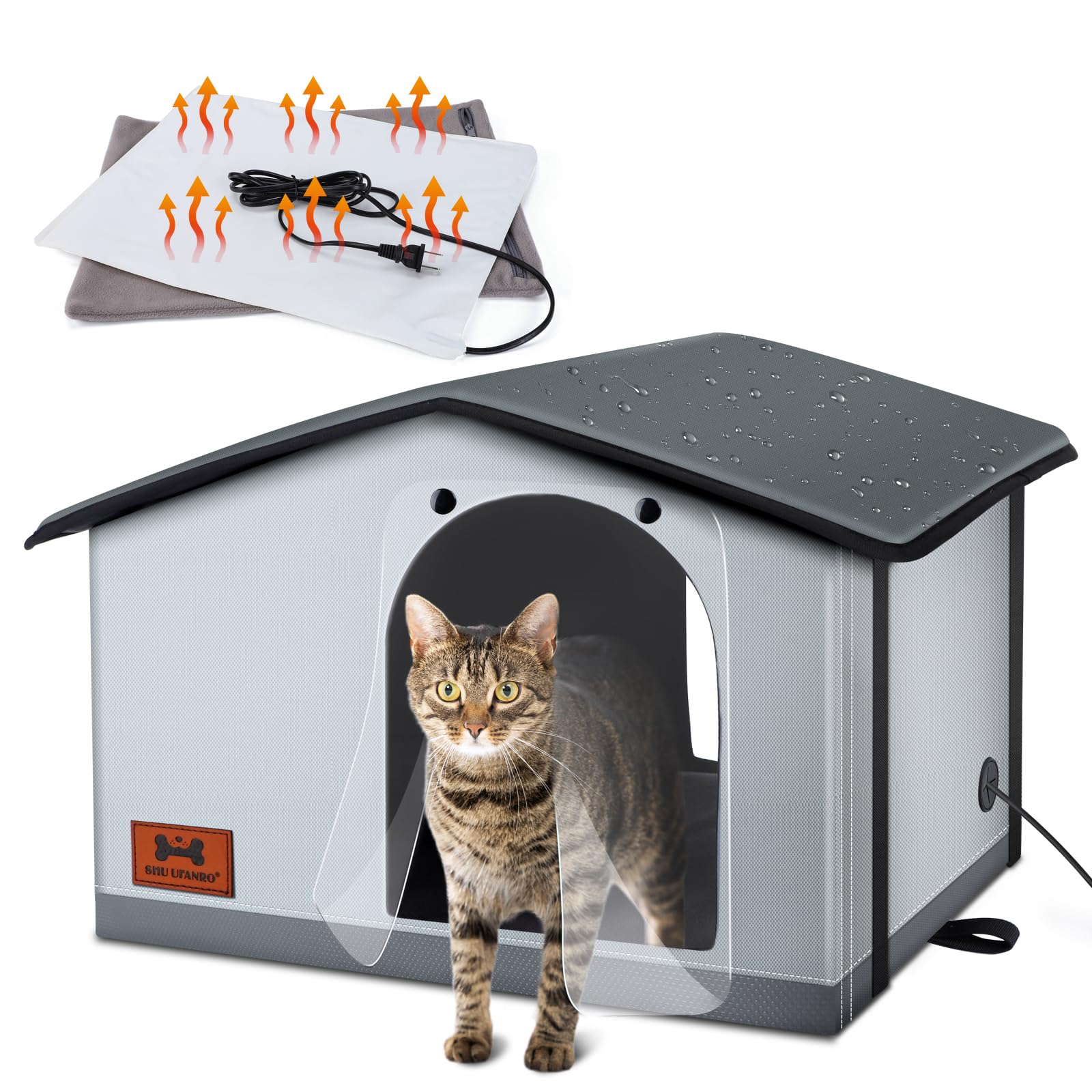 Aivituvin Heated Outdoor Cat House