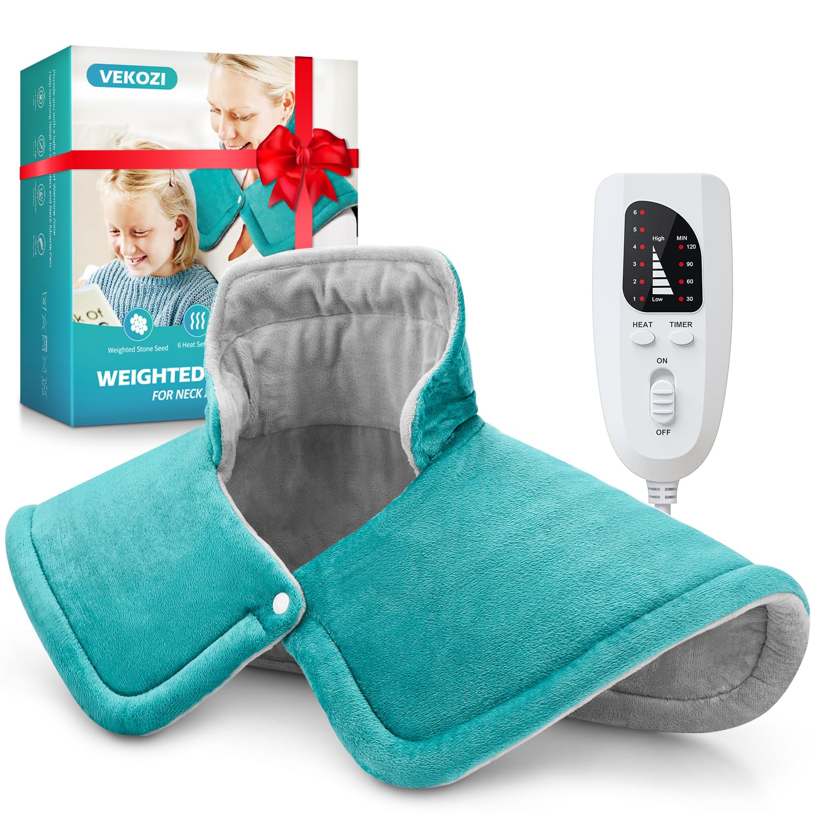 VEKOZI Weighted Neck Heating Pad