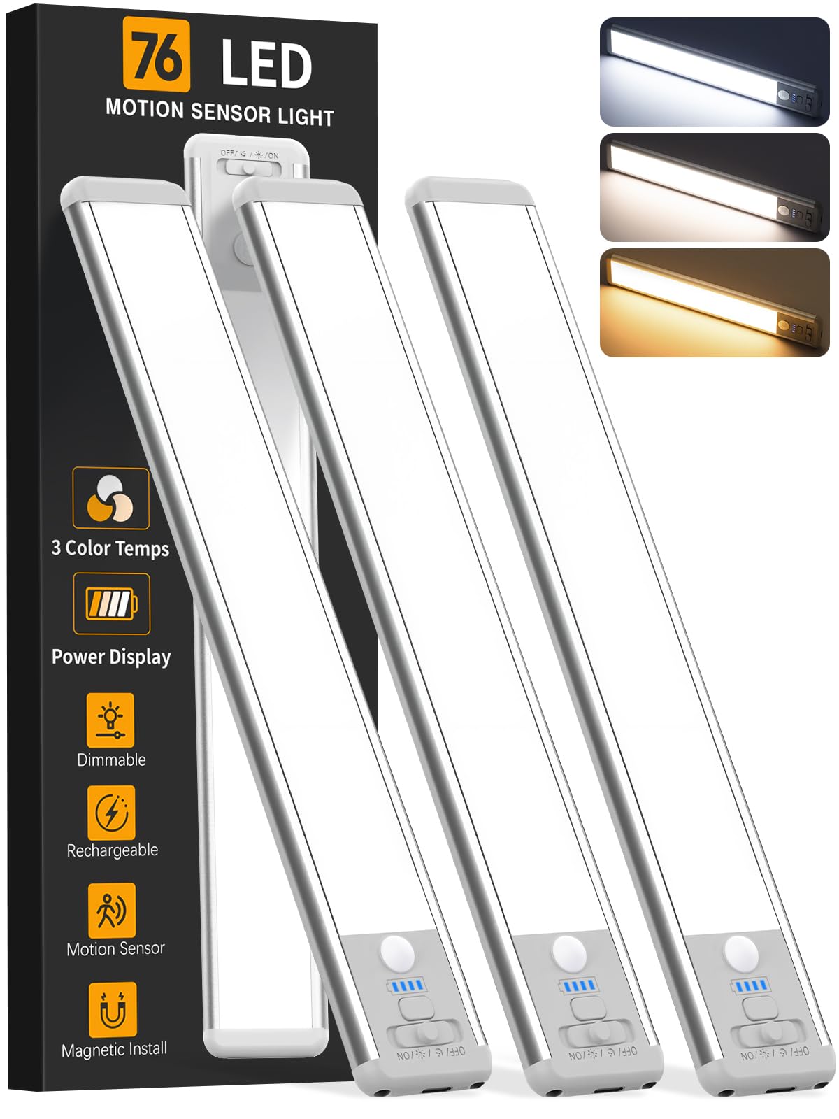 ZioeYiue Dimmable Motion Sensor Lights